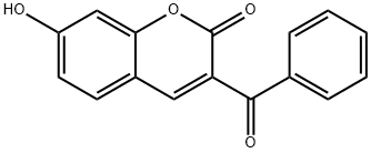 3-Benzoyl-7-hydroxy-2H-chromen-2-one Struktur