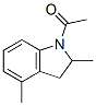 1H-Indole,  1-acetyl-2,3-dihydro-2,4-dimethyl-  (9CI) Struktur