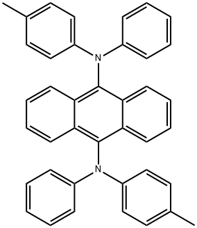 9,10-Bis[phenyl(m-tolyl)-amino]anthracene Struktur