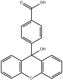 4-(9-HYDROXY-9-XANTHENYL)BENZOIC ACID Struktur