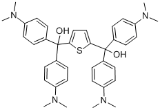 alpha,alpha,alpha',alpha'-Tetrakis[4-(dimethylamino)phenyl]-2,5-thiophenedimethanol Struktur