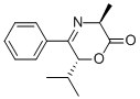 (3S,6R)-6-Isopropyl-3-methyl-5-phenyl-3,6-dihydro-2H-1,4-oxazin-2-one Struktur