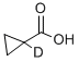 CYCLOPROPANE-1-D1-CARBOXYLIC ACID Struktur