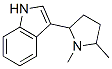 3-(1,5-Dimethyl-2-pyrrolidinyl)-1H-indole Struktur