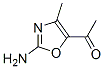 Ethanone, 1-(2-amino-4-methyl-5-oxazolyl)- (9CI) Struktur