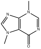 3,7-Dihydro-3,7-dimethyl-6H-purin-6-one Struktur