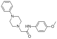 N-(4-METHOXYPHENYL)-2-(4-PHENYLPIPERAZINO)ACETAMIDE Struktur