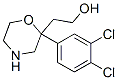 2-[2-(3,4-Dichlorophenyl)morpholin-2-yl]ethanol Struktur