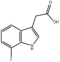 1H-Indole-3-aceticacid,7-iodo-(9CI) Struktur