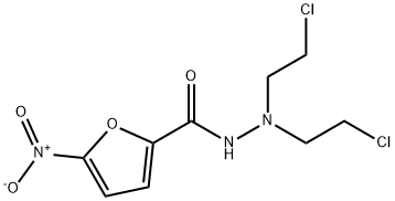 N',N'-Bis(2-chloroethyl)-5-nitro-2-furancarbohydrazide Struktur