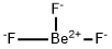 beryllium trifluoride Struktur