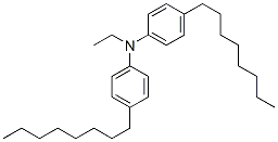 N-ethyl-4-octyl-N-(4-octylphenyl)aniline Struktur