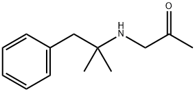 1-[(1,1-Dimethyl-2-phenylethyl)amino]-2-propanone Struktur