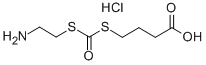 Dithiocarbonic acid S-(2-aminoethyl) ester S-ester with 4-mercaptobuty ric acid hydrochloride Struktur