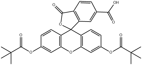 6-CARBOXYFLUORESCEIN DIPIVALATE Struktur