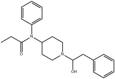 N-[1-(1-HYDROXY-2-PHENYL-ETHYL)-PIPERIDIN-4-YL]-N-PHENYL-PROPIONAMIDE
 Struktur