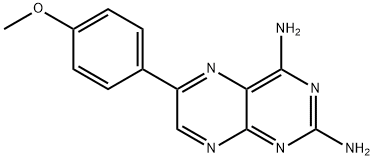 2,4-Diamino-6-(p-methoxyphenyl)pteridine hydrochloride Struktur