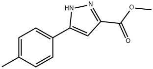 METHYL 3-P-TOLYL-1H-PYRAZOLE-5-CARBOXYLATE Struktur