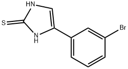 4-(3-Bromo-phenyl)-1,3-dihydro-imidazole-2-thione Struktur