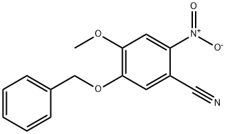 Benzonitrile, 4-Methoxy-2-nitro-5-(phenylMethoxy)- Struktur