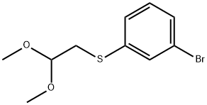 1-BROMO-3-(2,2-DIMETHOXY-ETHYLSULFANYL)-BENZENE Struktur