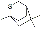 (+)-1,5,5-trimethyl-2-thiabicyclo[2.2.2]octane Struktur