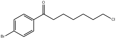 1-(4-BROMOPHENYL)-7-CHLORO-1-OXOHEPTANE Struktur