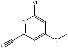 6-CHLORO-4-METHOXY-PYRIDINE-2-CARBONITRILE Struktur