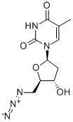 5'-AZIDO-5'-DEOXYTHYMIDINE Struktur