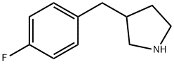 3-(4-FLUORO-BENZYL)-PYRROLIDINE Struktur