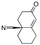 4a(2H)-Naphthalenecarbonitrile,1,3,4,5,6,7-hexahydro-7-oxo-,(S)-(9CI) Struktur