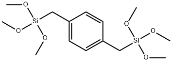 P-BIS(TRIMETHOXYSILYLMETHYL)BENZENE Struktur