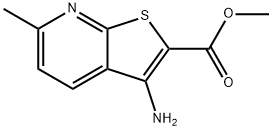 Thieno[2,3-b]pyridine-2-carboxylic acid, 3-aMino-6-Methyl-, Methyl ester Struktur