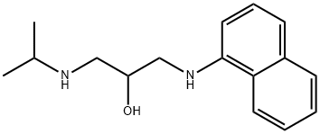 1-(Isopropylamino)-3-(1-naphthylamino)-2-propanol Struktur