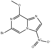 6-Bromo-8-methoxy-3-nitroimidazo[1,2-a]pyrazine Struktur