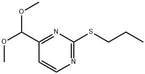 4-DIMETHOXYMETHYL-2-PROPYLSULFANYL-PYRIMIDINE Struktur