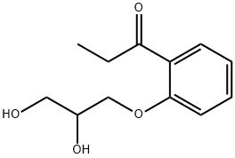 2'-(2,3-Dihydroxypropoxy)propiophenone Struktur