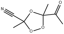 1,2,4-Trioxolane-3-carbonitrile, 5-acetyl-3,5-dimethyl- (9CI) Struktur