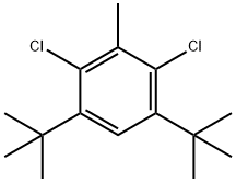 3,5-Di-tert-butyl-2,6-dichlorotoluene Struktur