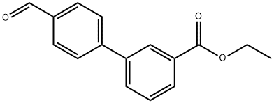 ETHYL-3-(4-FORMYLPHENYL) BENZOATE Struktur