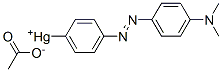 (4-((4-(dimethylamino)phenyl)azo)phenyl)mercuric acetate Struktur