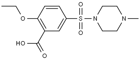 2-ETHOXY-5-[(4-METHYLPIPERAZIN-1-YL)SULFONYL]BENZOIC ACID Struktur