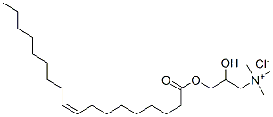 (Z)-2-hydroxy-3-[(1-oxo-9-octadecenyl)oxy]propyltrimethylammonium chloride Struktur