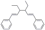 (1E,5E)-3,4-Diethyl-1,6-diphenyl-1,5-hexadiene Struktur