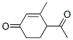 2-Cyclohexen-1-one, 4-acetyl-3-methyl- (9CI) Structure