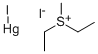 Diethylmethylsulfonium iodide mercuric iodide addition compound Struktur