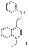 4-(2-ANILINOVINYL)-1-ETHYLQUINOLINIUM IODIDE Struktur