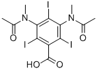 2,4,6-TRIIODO-3,5-BIS(N-METHYLACETAMIDO)BENZOIC ACID Struktur