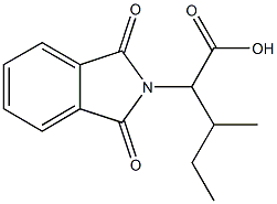 2-(1,3-DIOXO-1,3-DIHYDRO-2H-ISOINDOL-2-YL)-3-METHYLPENTANOIC ACID Struktur