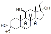 5-PREGNENE-3BETA, 11BETA, 17ALPHA, 20ALPHA TETROL) Struktur